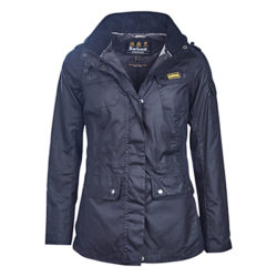 Barbour International Switch Waxed Parka, Navy